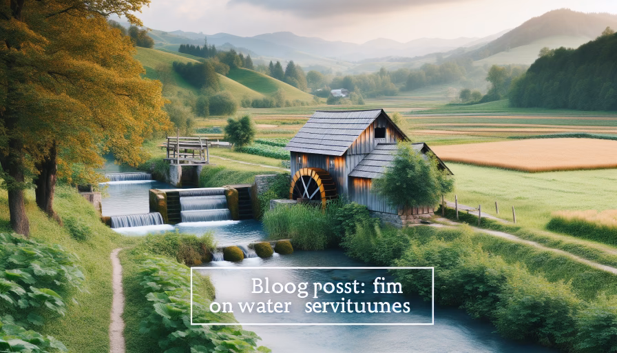 ¿Qué es la servidumbre de acueducto?