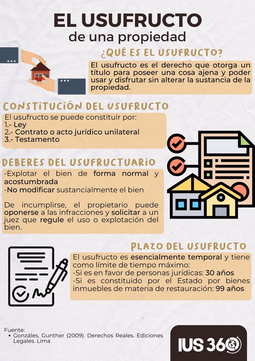 ¿Cuáles son las obligaciones del usufructuario?