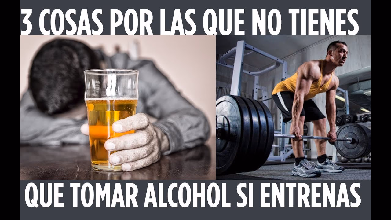 ¿Qué pasa si tomo alcohol y después entreno?