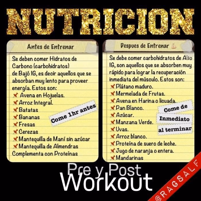 ¿Qué comer antes de entrenar?