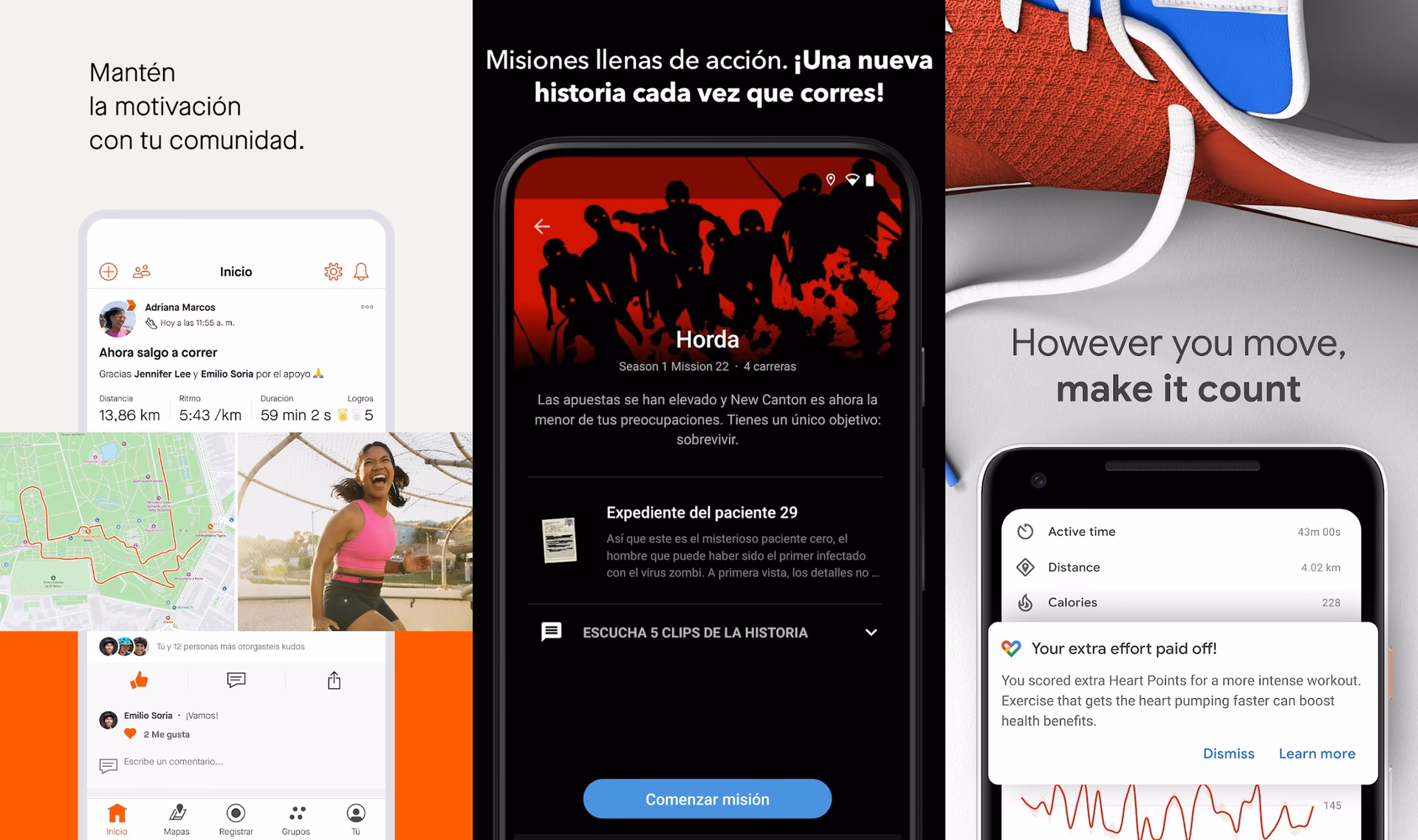 ¿Qué ofrece la app de registro de actividades de fitness?