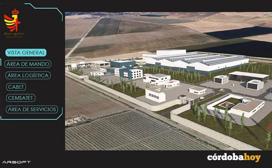 ¿Qué es la base logística del ejército en Córdoba?