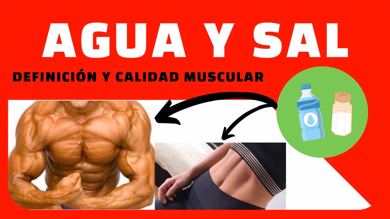 ¿Cómo se debe tomar el agua con sal para entrenar?