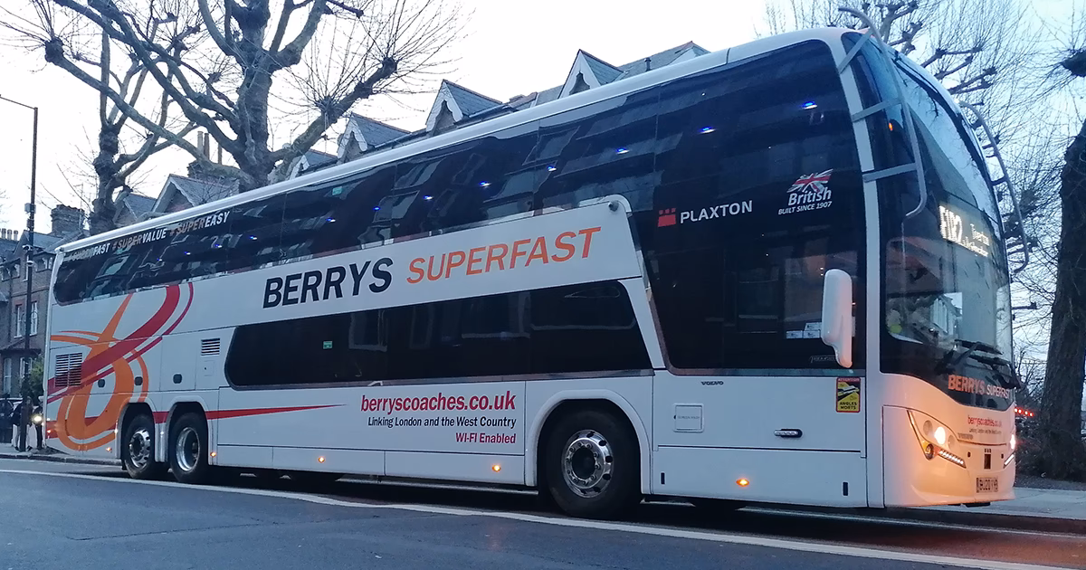 When does Berry's coach/bus Open Data Service (Bods) start?