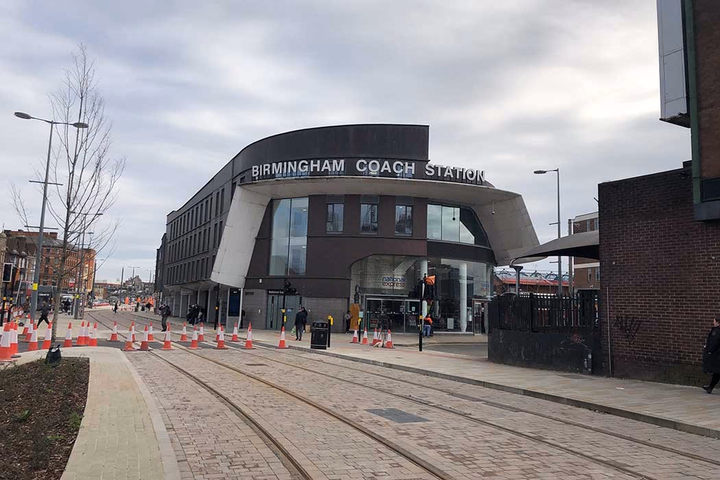 Is there a passport photo booth at Birmingham Coach Station?