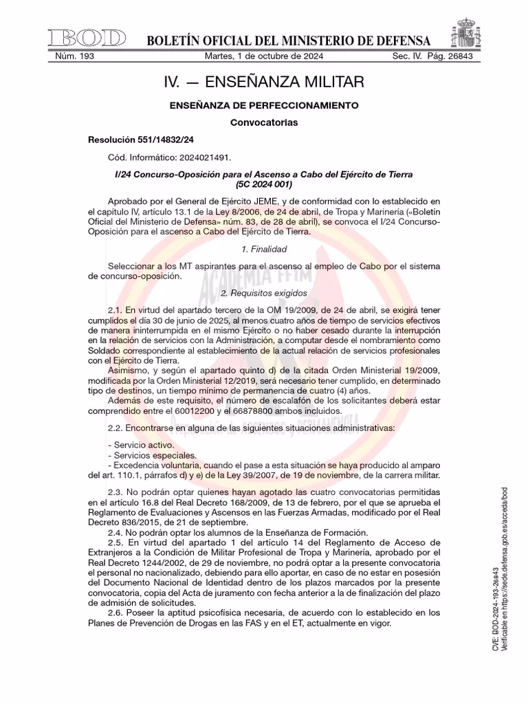 ¿Qué es el Boletín Oficial del Ministerio de defensa?