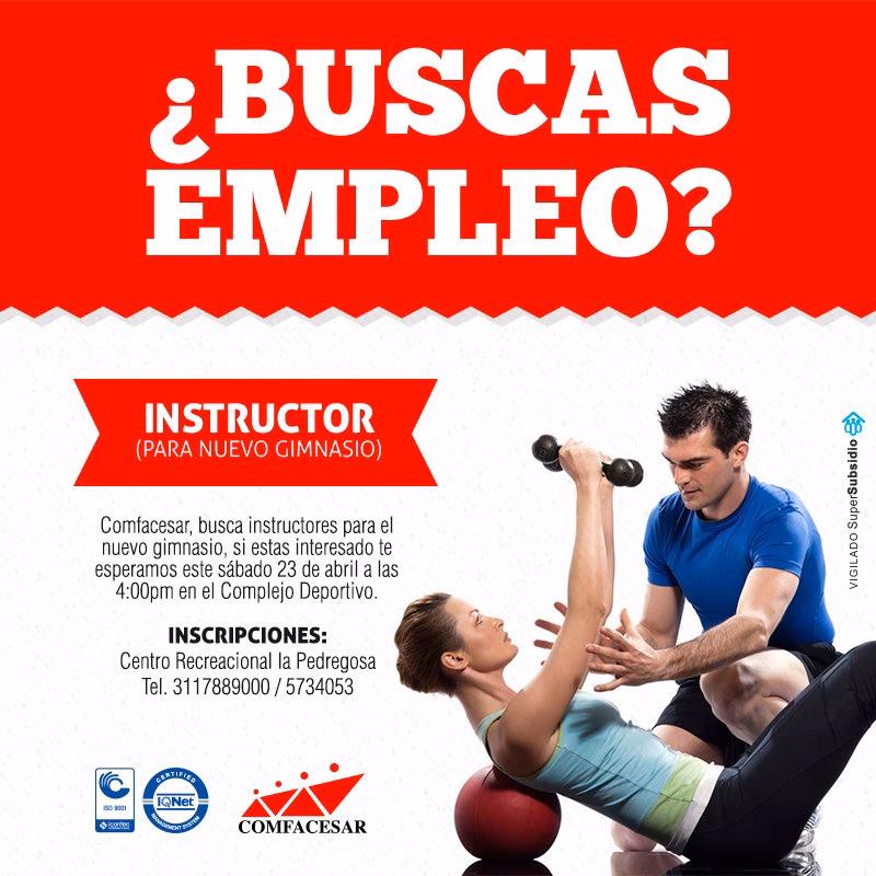 ¿Dónde puedo trabajar como entrenador de gimnasio pesas y Box?