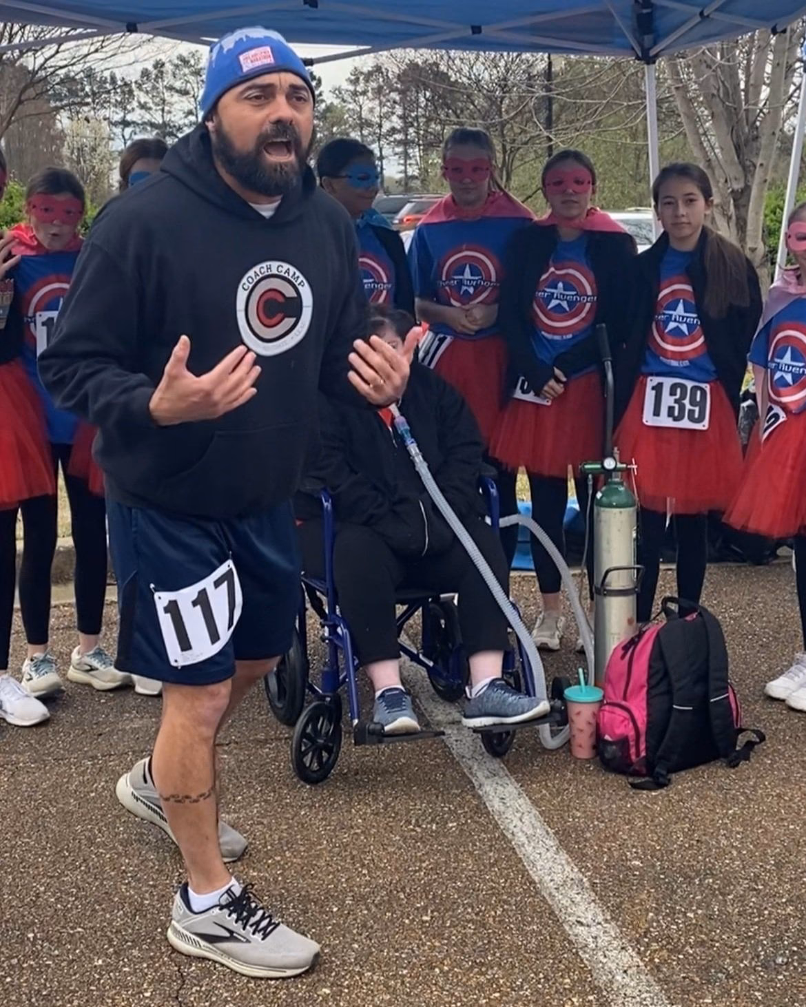 Where is the camping coach located?