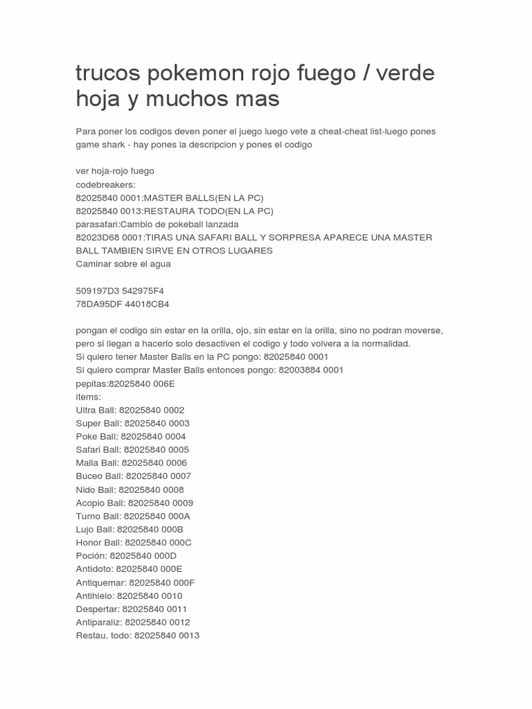 ¿Cómo hacer tu viaje Pokémon Rojo Fuego más fácil?