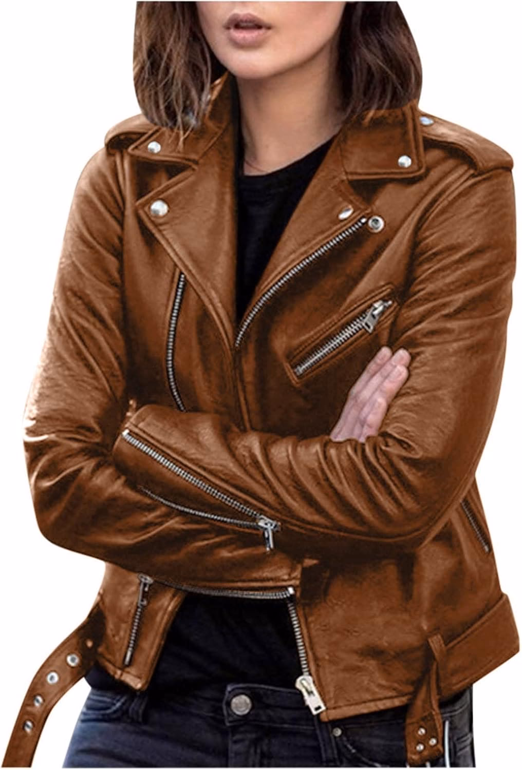 ¿Qué es una cazadora de piel para mujer?