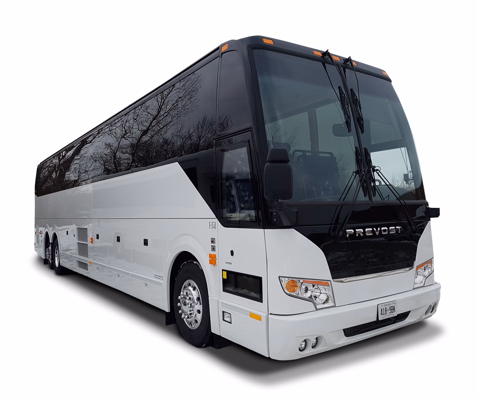 How much does a charter bus cost in Toronto?