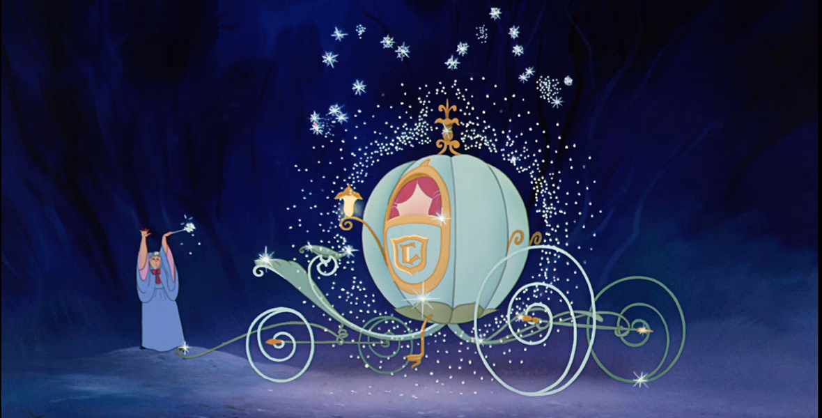 Why did Cinderella make a pumpkin coach?