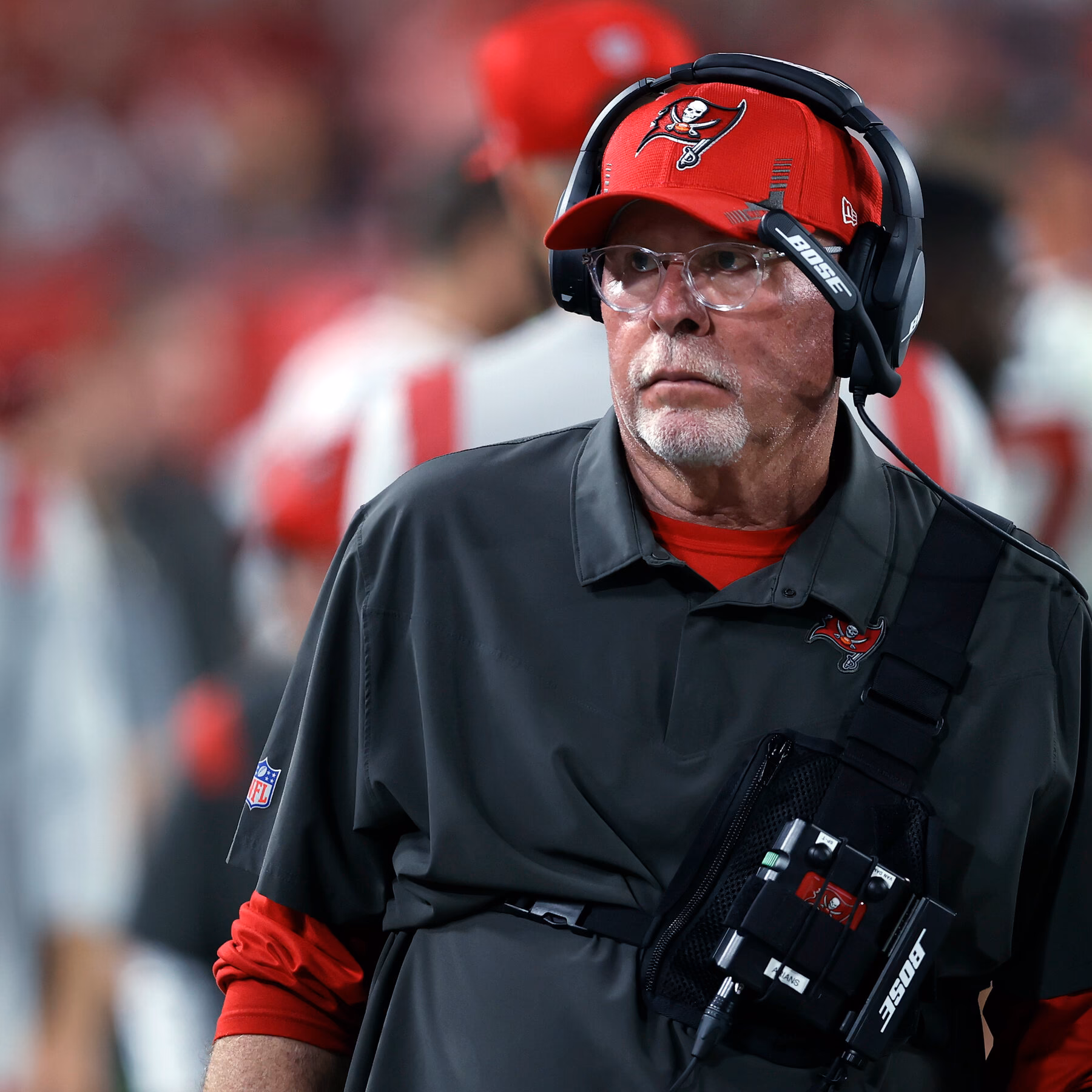 Is Arians going to coach from the press box?