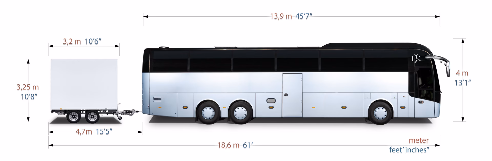 How many people does a coach bus hold?