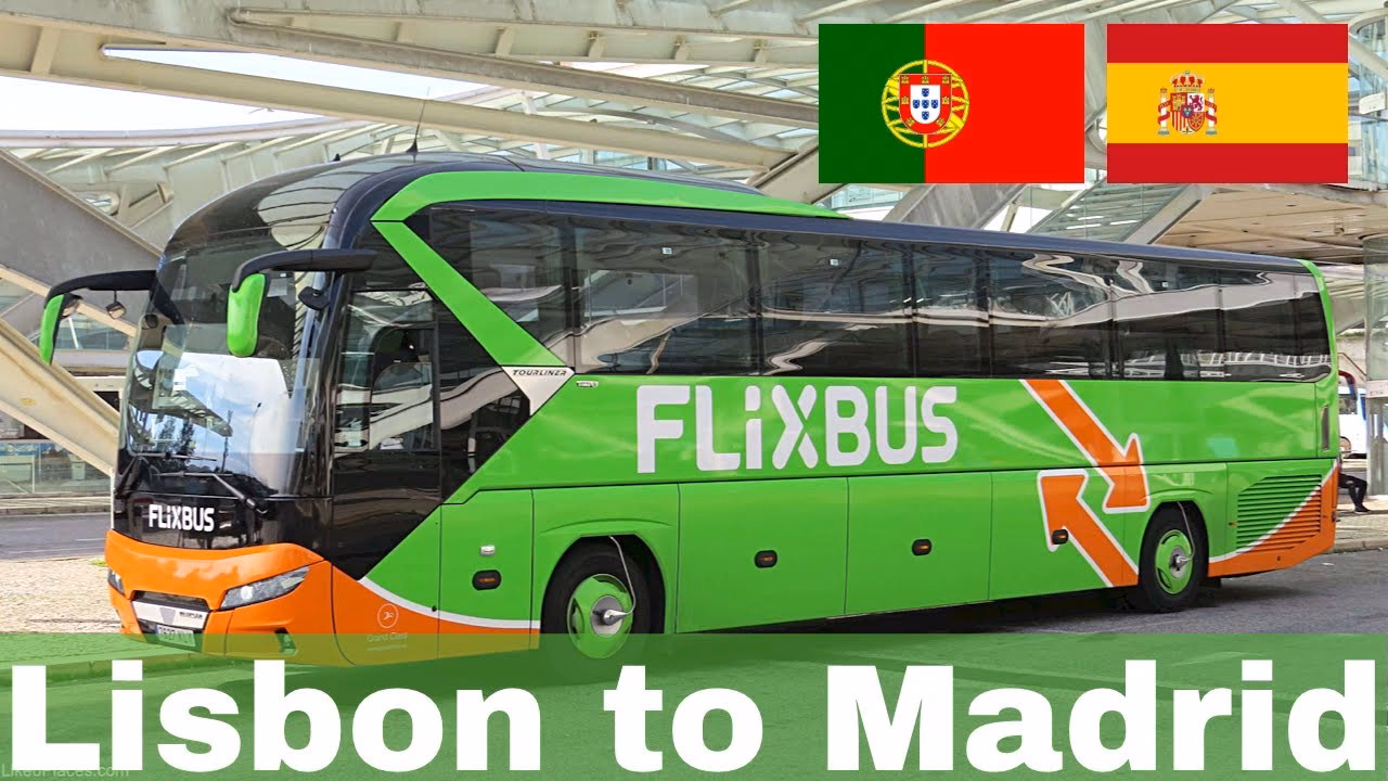 How far is Madrid from Lisbon by bus?