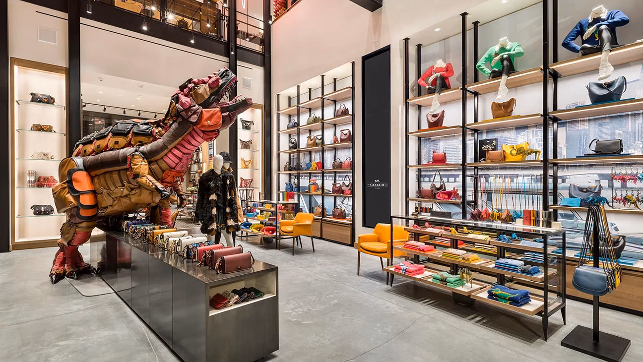 Where is coach's flagship jewel-box shop?