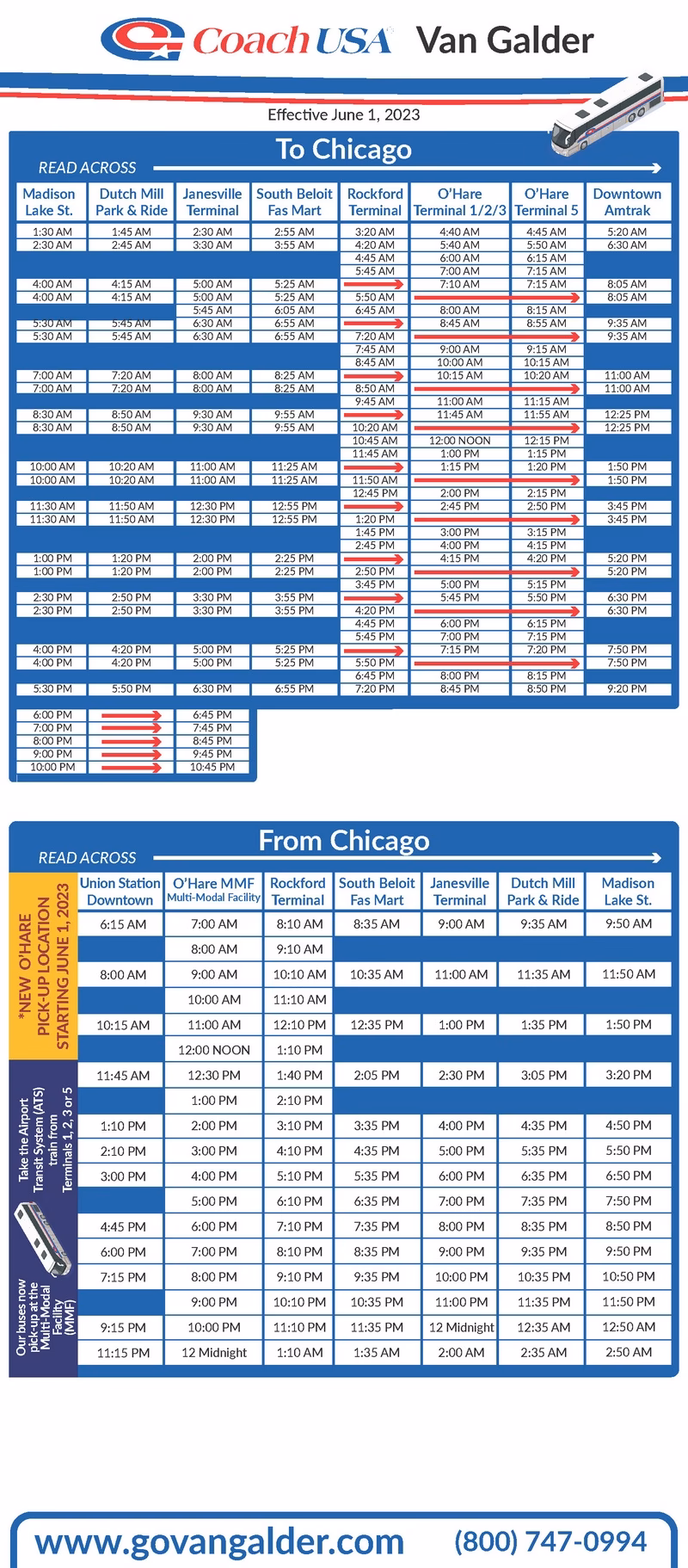 How do coach pick-ups work?