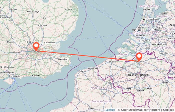 How much is a bus ticket to Antwerp?