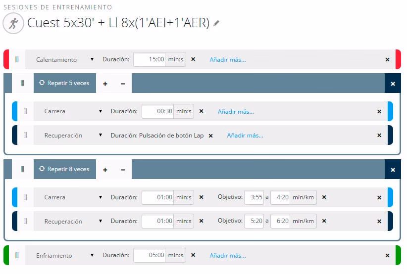 ¿Cómo crear una sesión de entrenamiento en Garmin Connect?