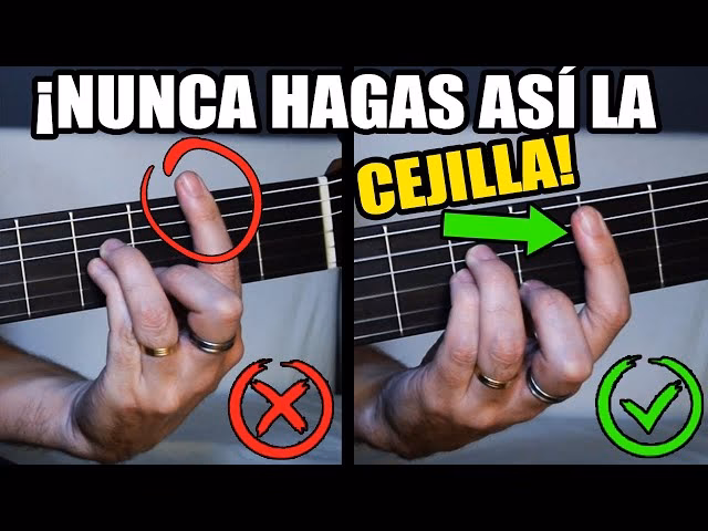 ¿Cómo se ejecuta la técnica de cejilla?
