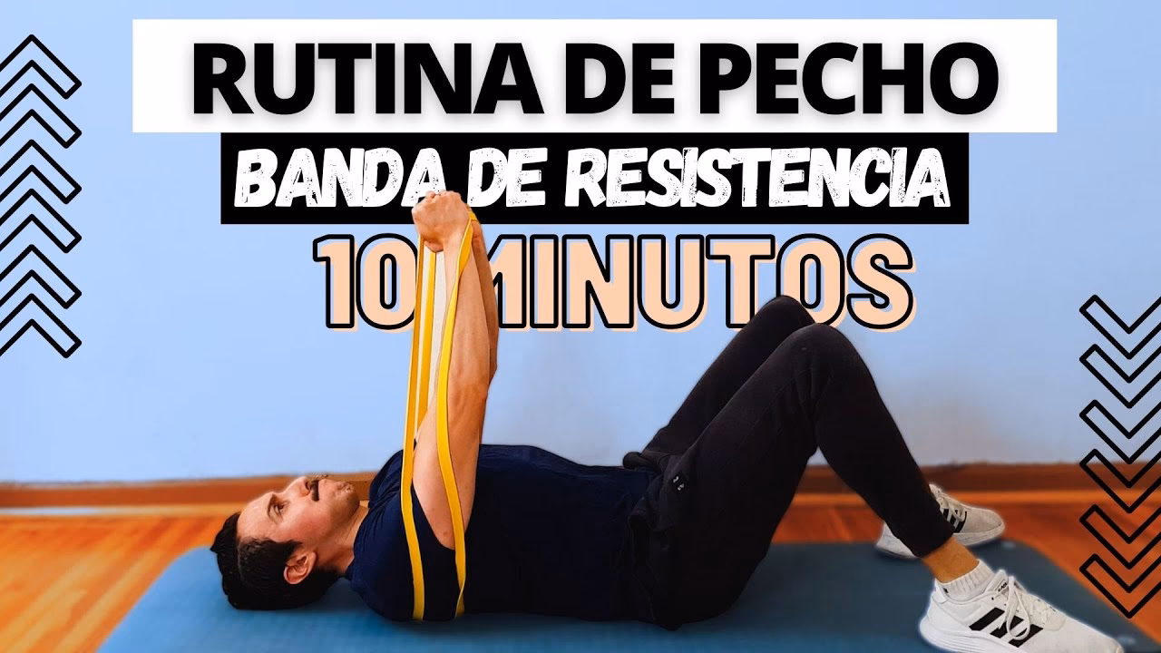 ¿Cómo se realiza el press de pecho con banda?