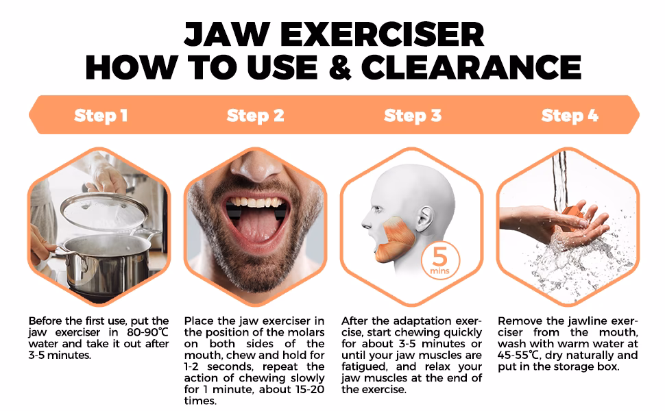 ¿Cuáles son los riesgos del uso de aparatos para fortalecer la mandíbula y el cuello?