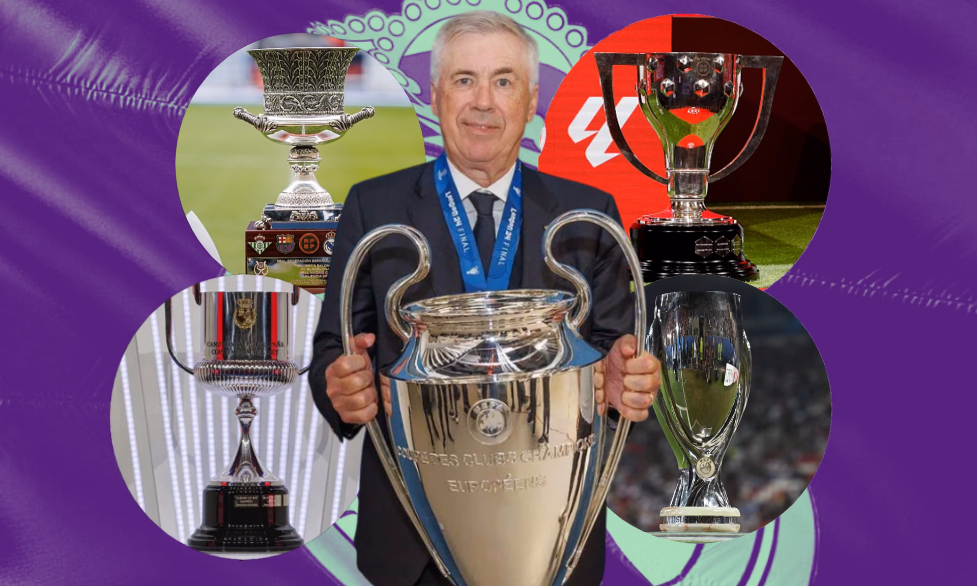 ¿Cuántos títulos ha ganado Ancelotti con el Real Madrid?