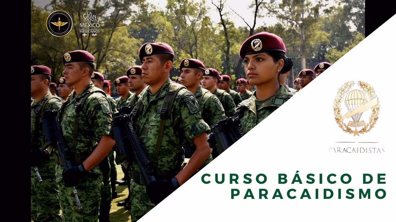 ¿Qué Cursos se imparten en la Escuela Militar de paracaidismo?
