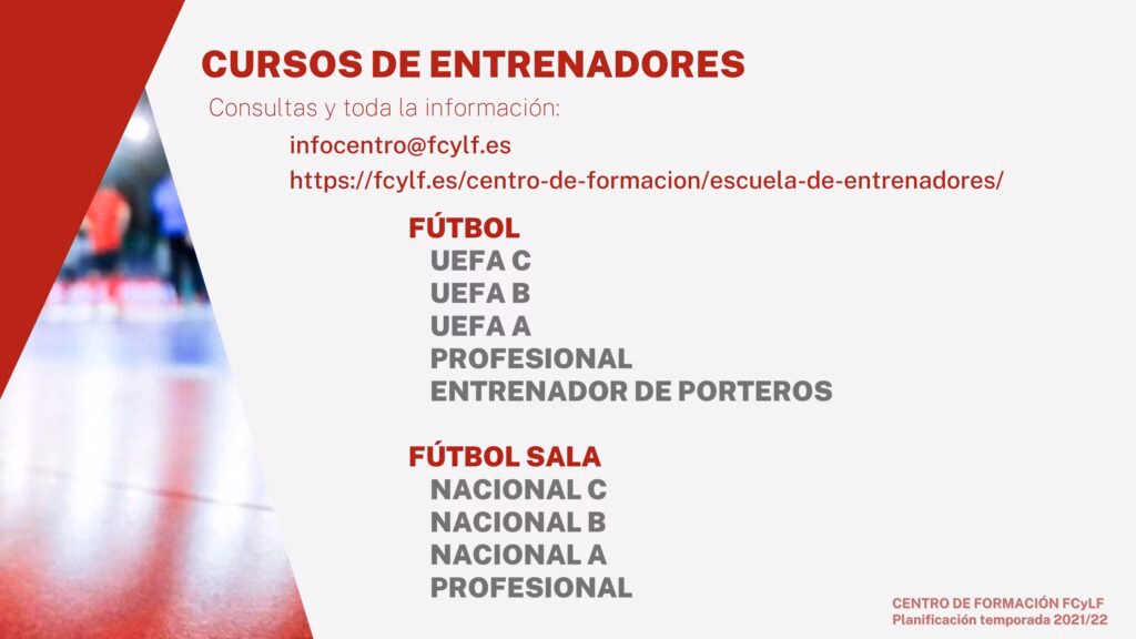 ¿Cuándo abren las inscripciones para el curso de entrenador de Fútbol 2022?