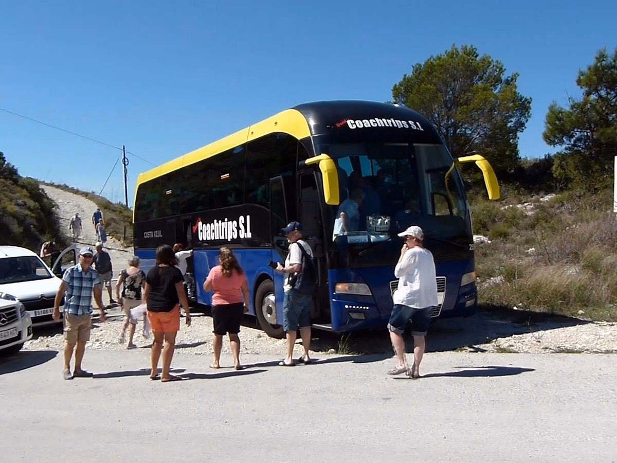 What happened on a coach trip?