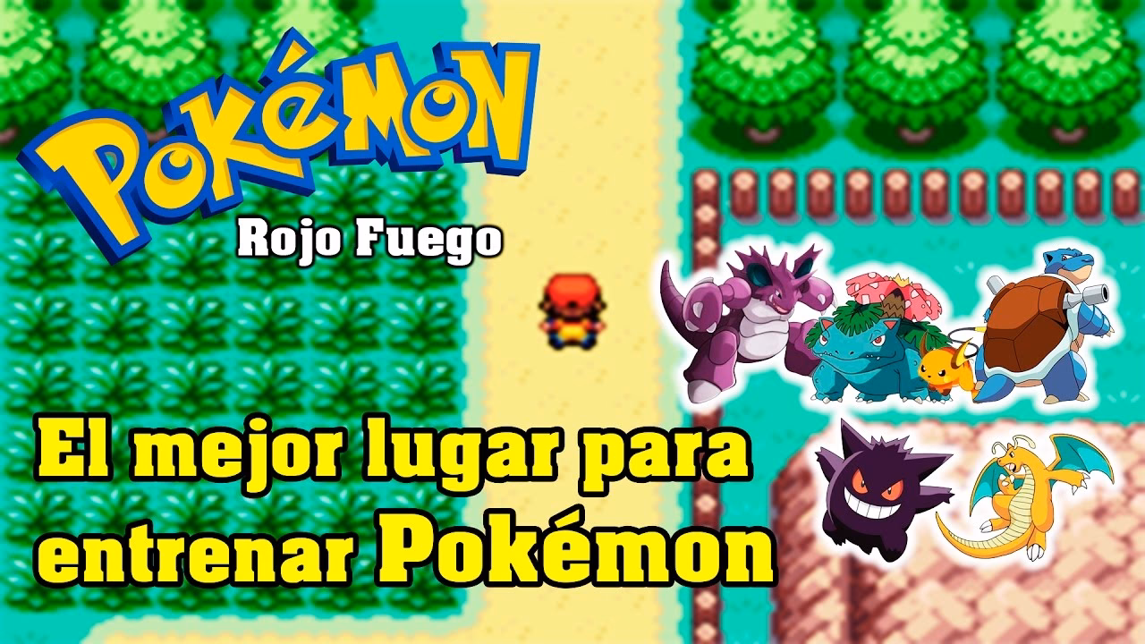 ¿Dónde están los gimnasios en pokemon rojo fuego?