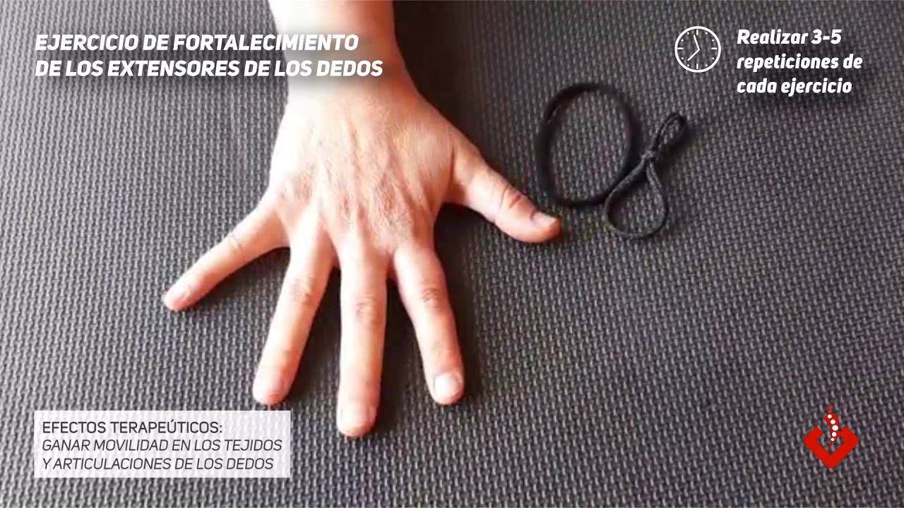 ¿Cómo fortalecer el extensor de los dedos?