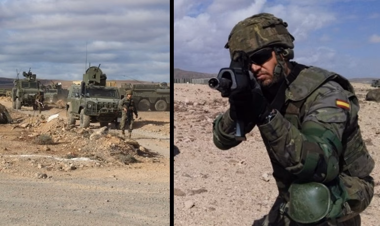 ¿Cuántos efectivos tiene el ejército tierra en Fuerteventura?