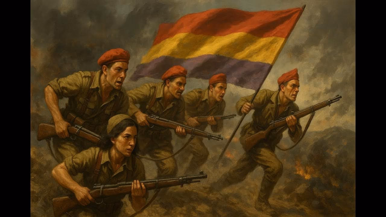 ¿Cuántas estrofas tiene la canción el Ejército del Ebro?