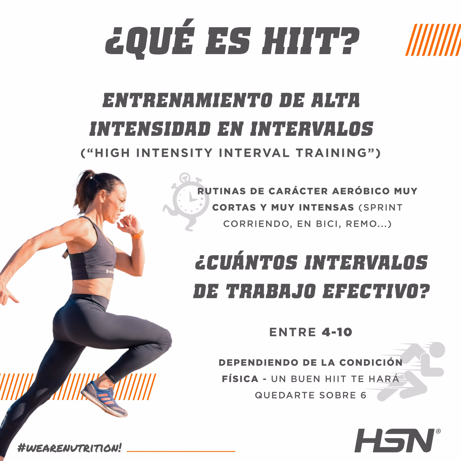 ¿Qué se debe tener en cuenta para crear una rutina de HIIT?
