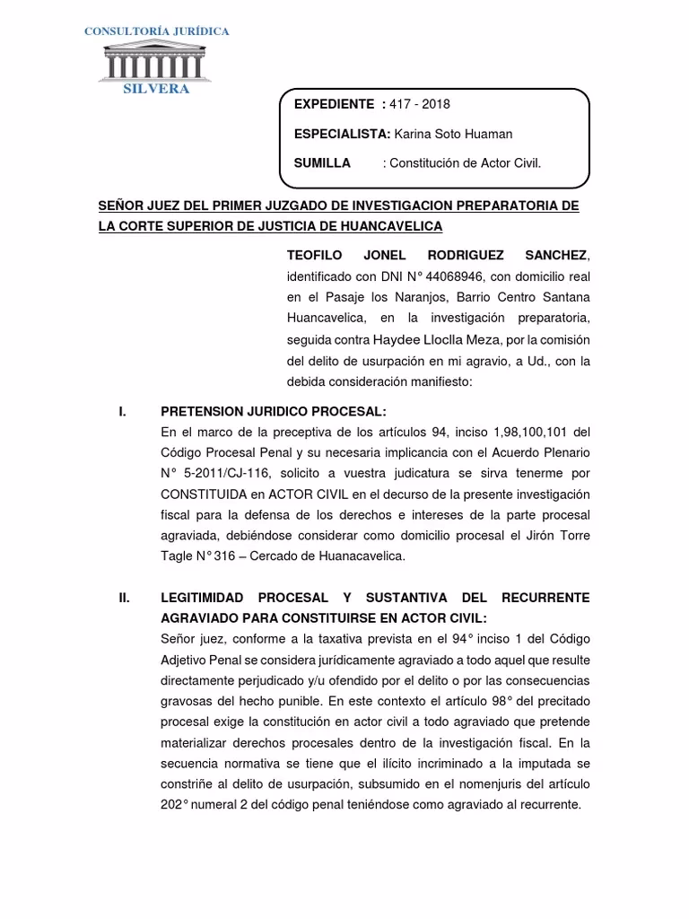 ¿Quién tiene interés en la acción ejercitada por el actor?
