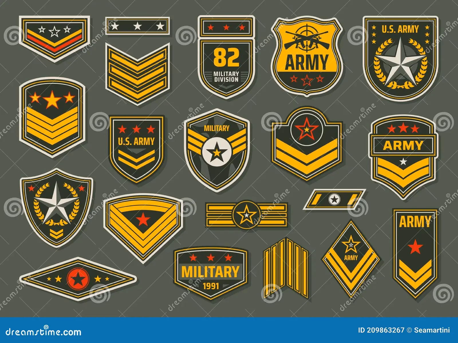 ¿Cuáles son los colores oficiales del Ejército de los Estados Unidos?