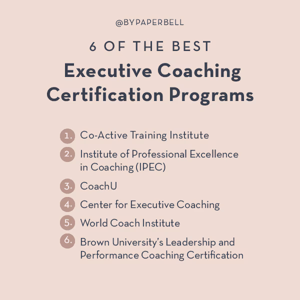 What is an executive coaching certification program?