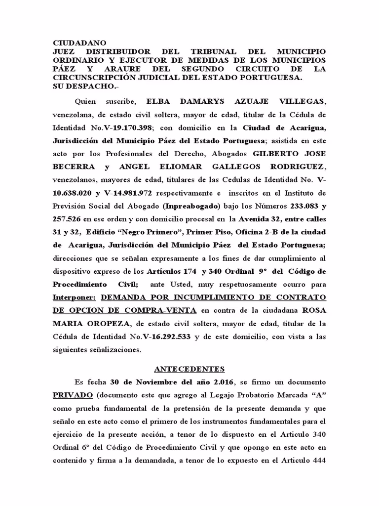 ¿Cómo se debe cumplimentar el formulario de demanda?