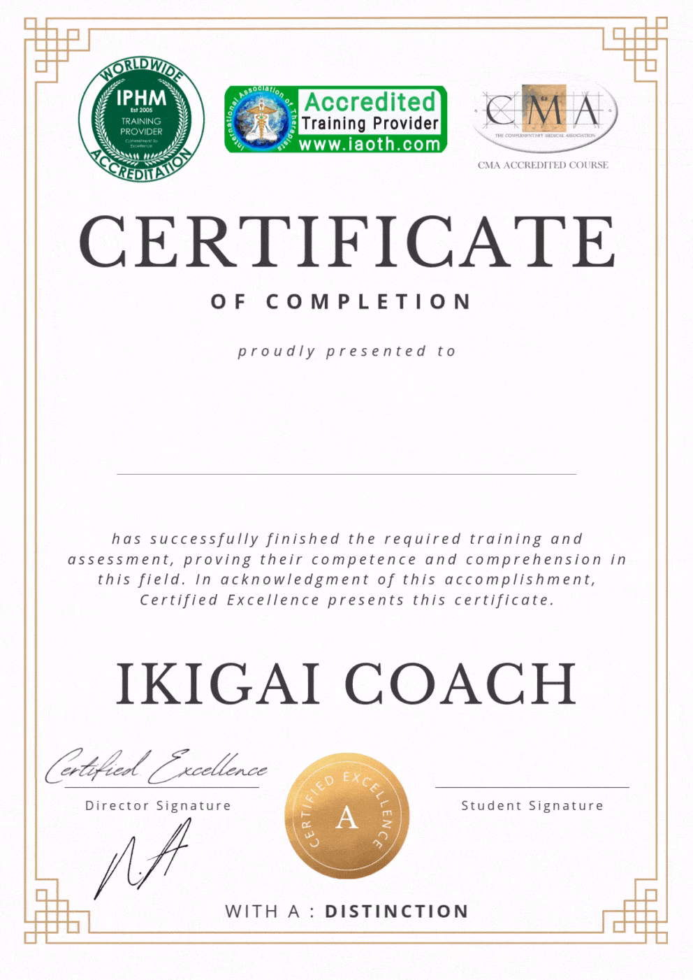 What is the ikigai life coach certification?