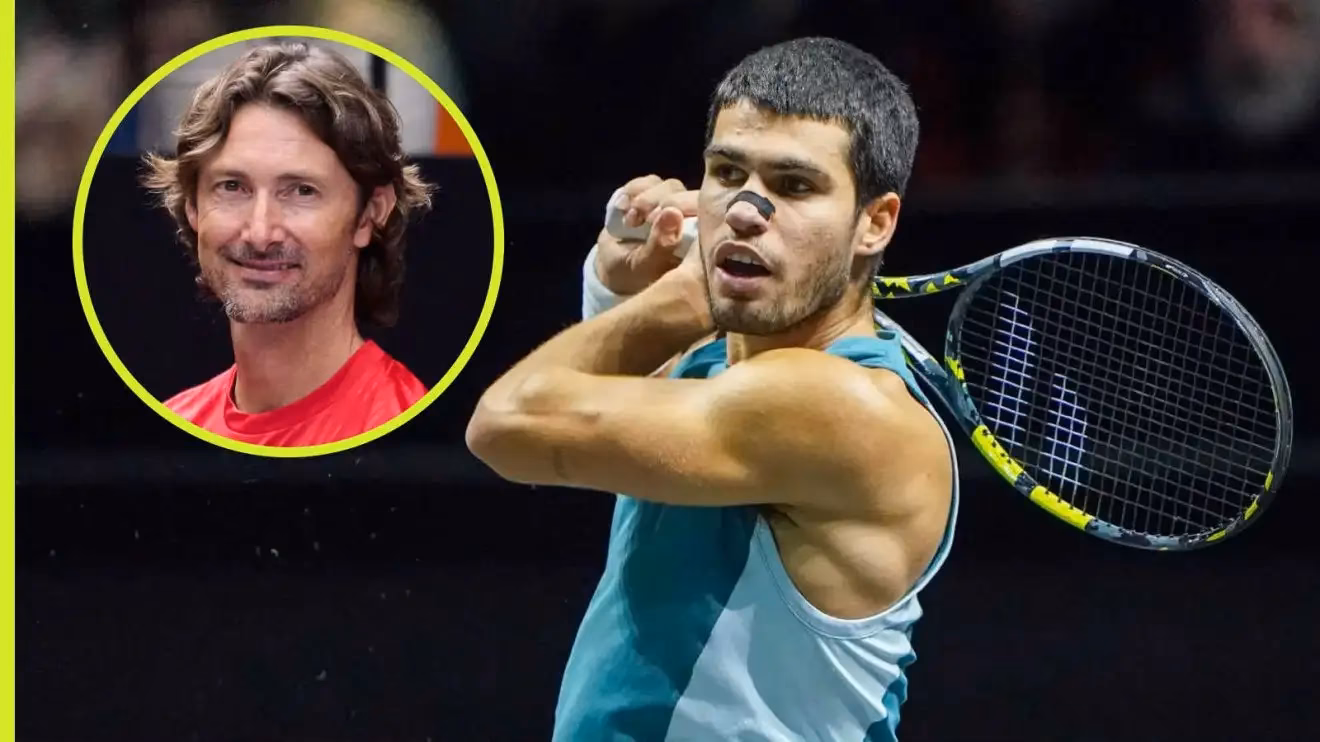 Who is Carlos Alcaraz's coach Juan Carlos Ferrero?