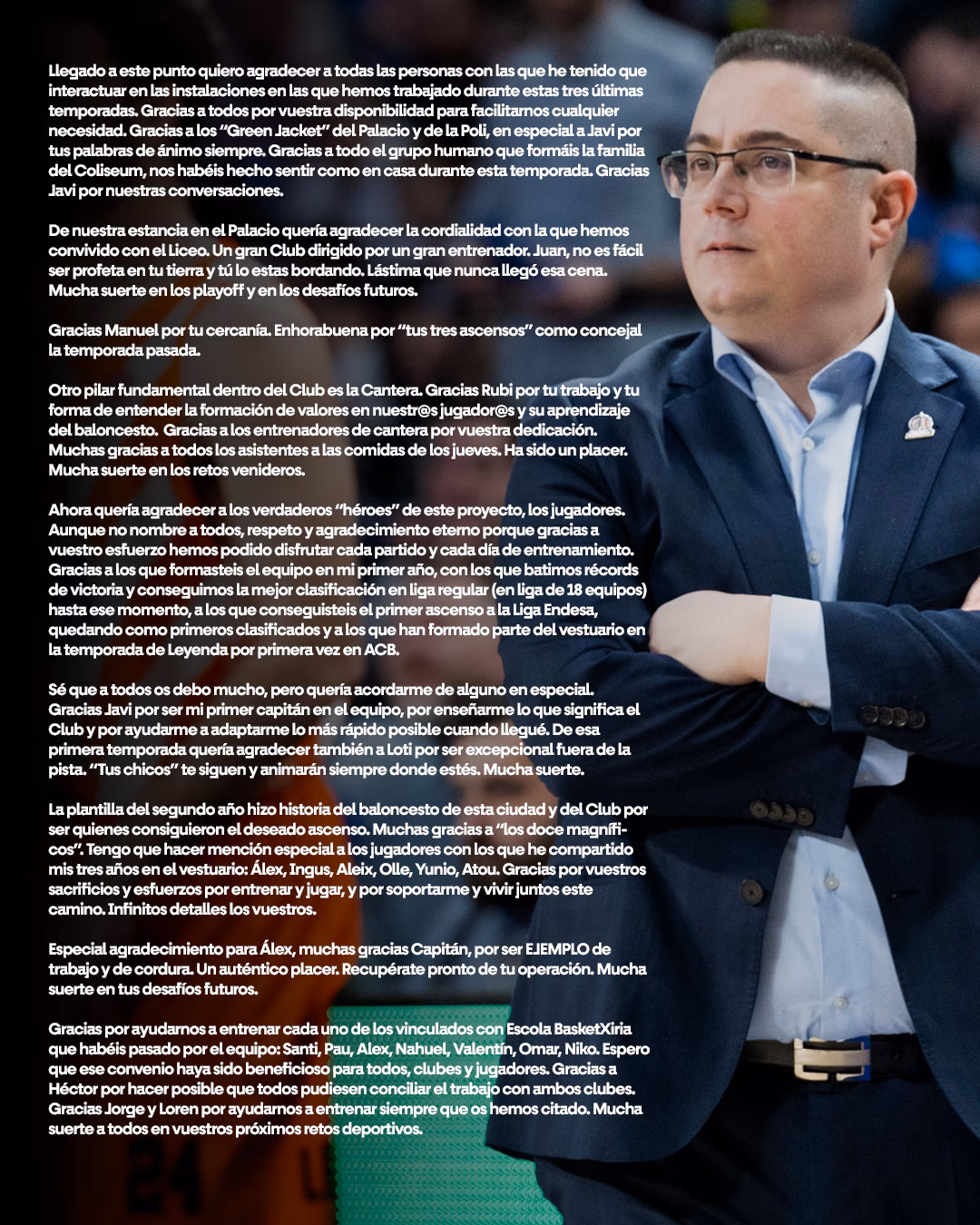 ¿Quién es el entrenador de 'gigantes del Basket'?