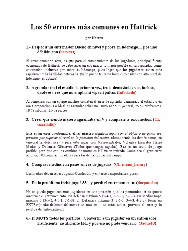 ¿Por qué Hattrick es calcado en el apartado económico?