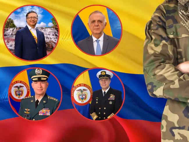 ¿Cuál es la línea de mando explicada del Ejército deColombia?