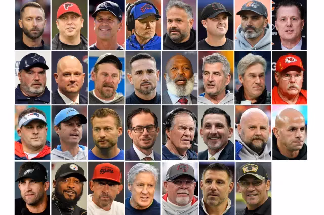 Who are the head coaches in the NFL?