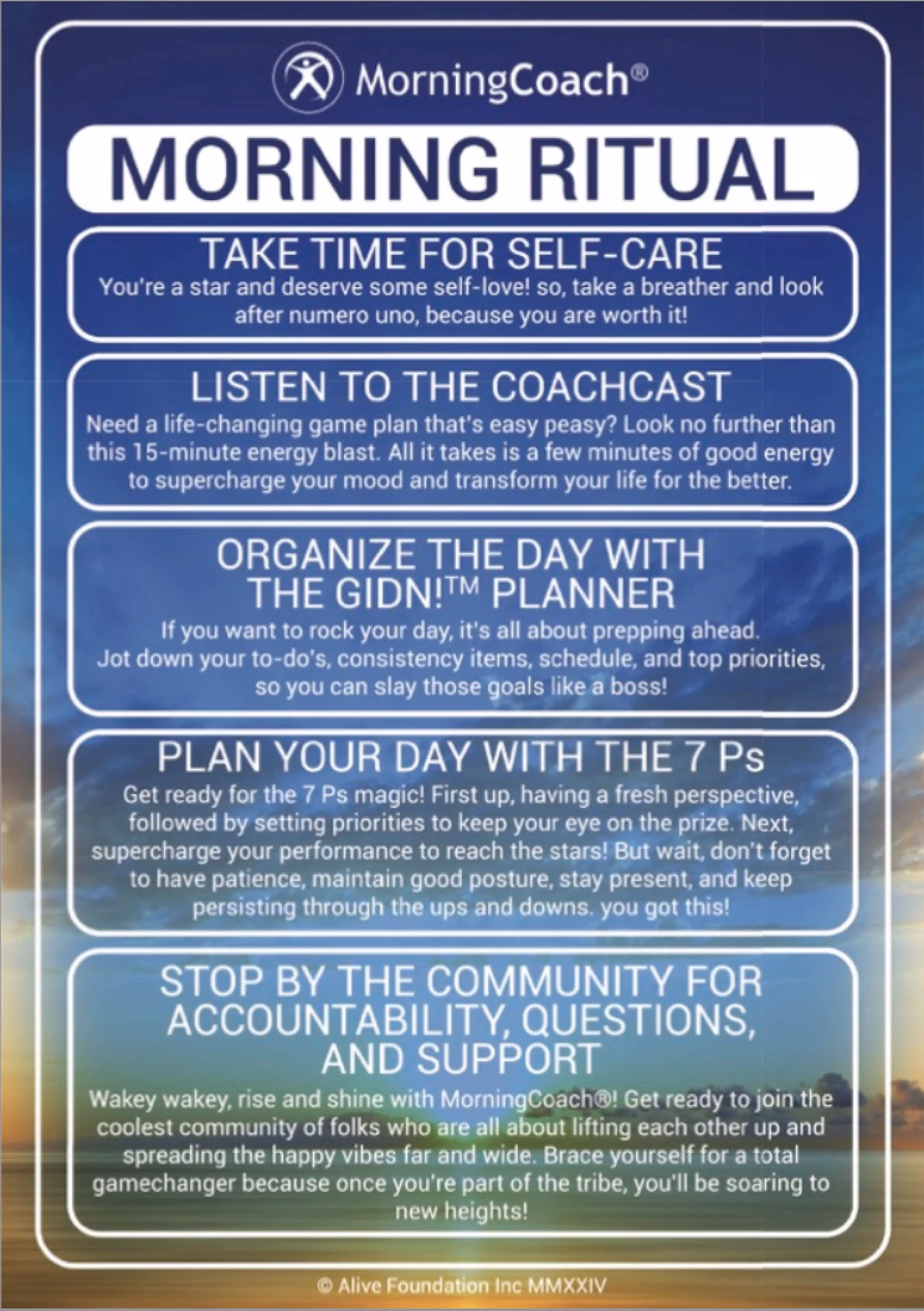 What is the morningcoach system?