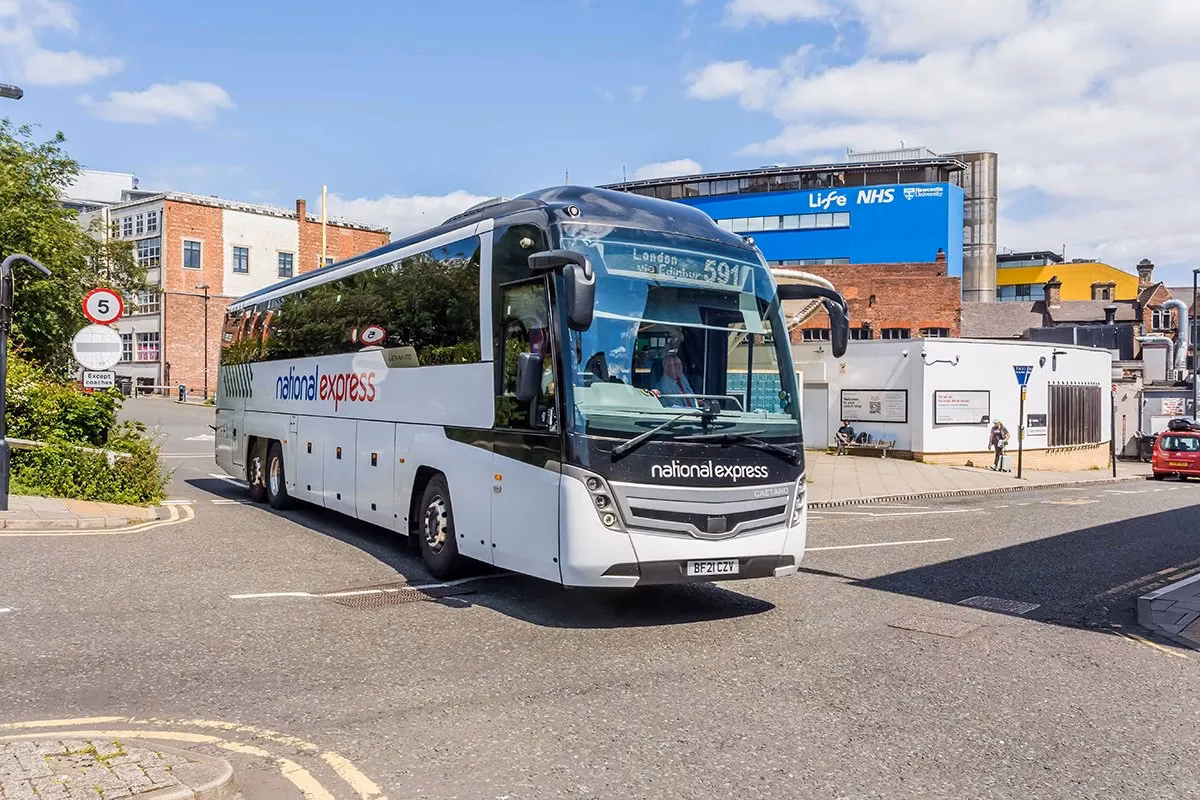 How much is a National Express Newcastle to Manchester coach ticket?