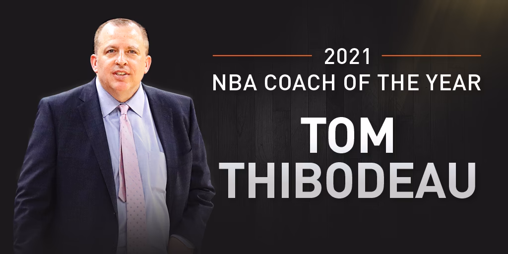 Who won NBA Coach of the Year award?