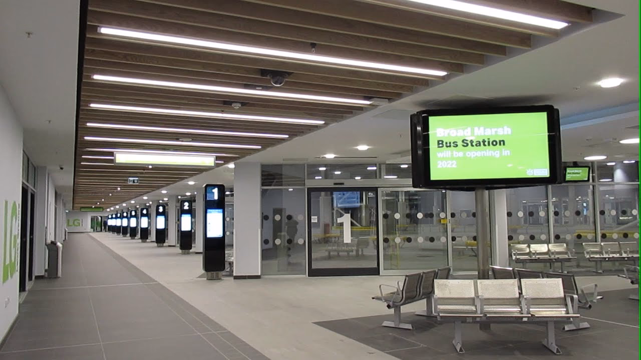 Are there coach drop-off points around Nottingham city centre?