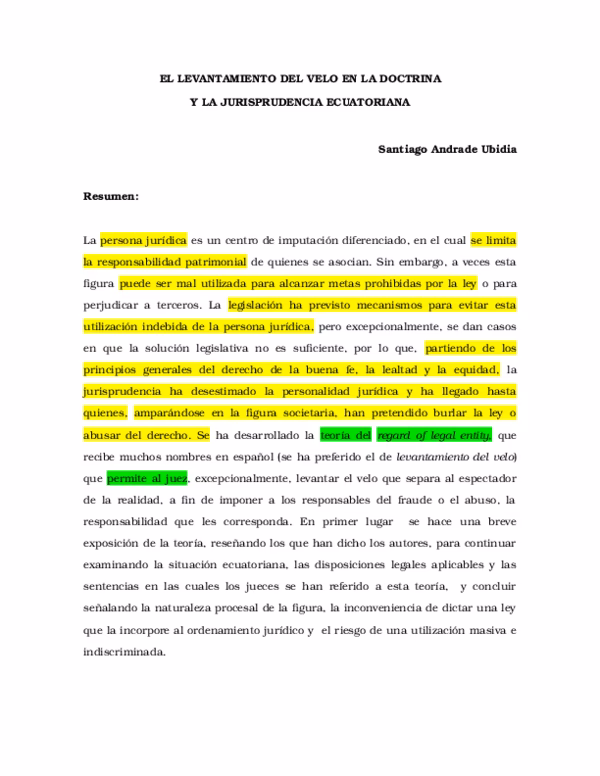 ¿Qué relación guarda la doctrina del levantamiento del velo con el abuso del derecho?